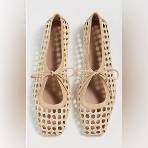 Andrea Gomez Women's Amelia Raffia Ballerina Flats